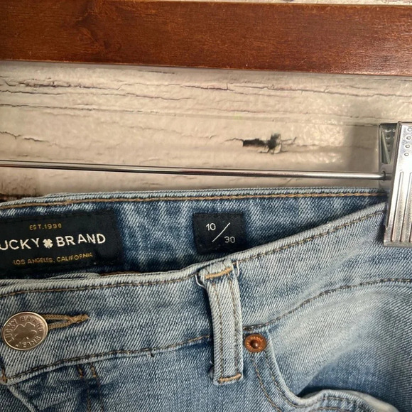 Lucky brand mid rise, skinny Ava ankle jeans size 10/30 distressed - Picture 5 of 10